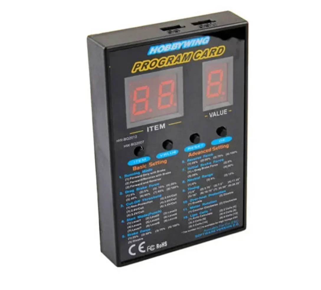 2026-02-27_163624 Hobbywing RC Car 120A Program Card LED Program Box 2C 86020010 Programm Card for XERUN and EZRUN Series Car Brushless ESC - Image 1